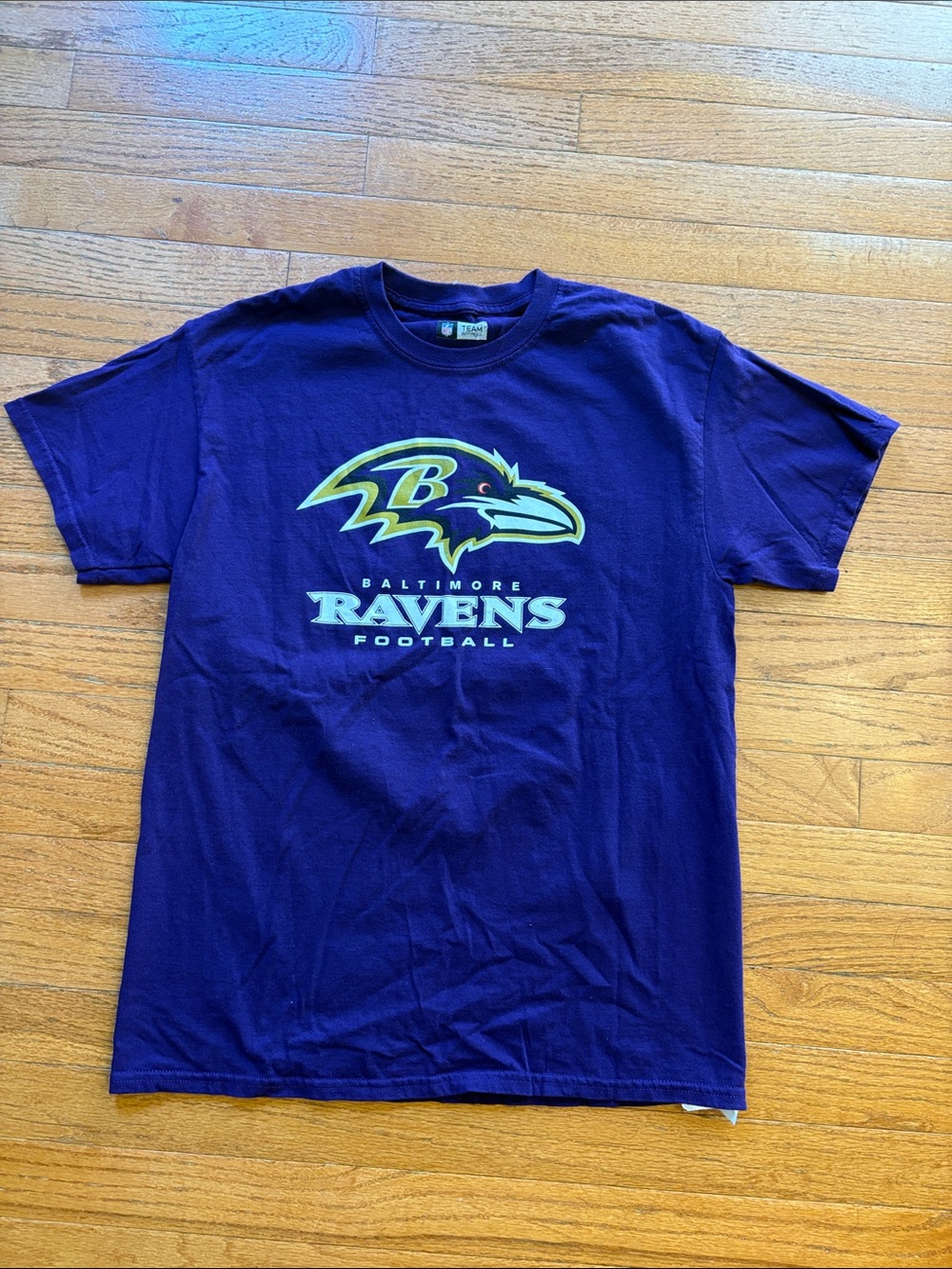 Team Apparel Purple Baltimore Ravens Logo Tee